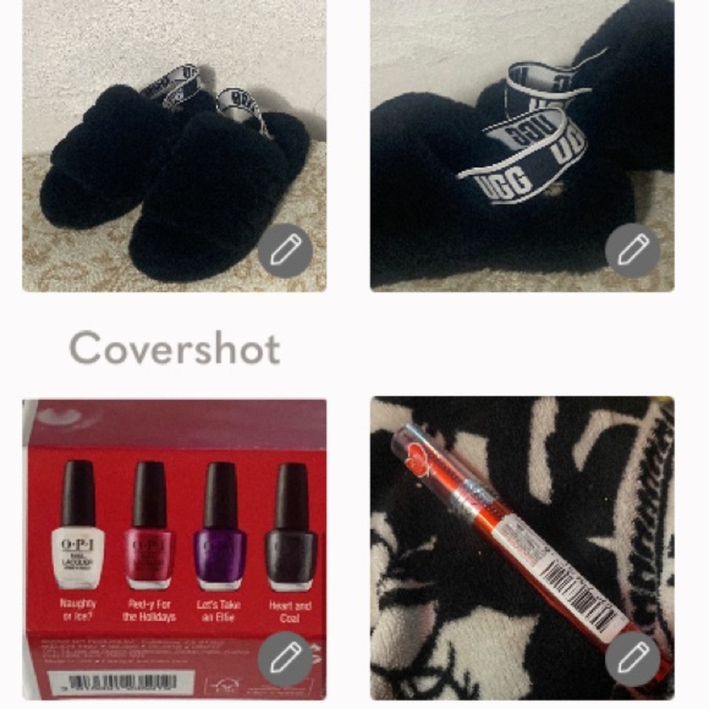 New Ugg Fluff Yeah Slides Size 6+Opi 4 Set+Revlon… - image 1